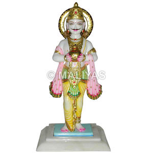 Sculptures en marbre Kubera |   Murti en marbre de qualité supérieure Lord Kubera pour la richesse, la prospérité et le Vastu – MALIYAS - Product Image 1