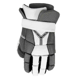 Gants de hockey sur glace à doigts entiers, gris et blanc, en polyester, fermeture auto-agrippante, unisexe, toutes saisons, gants de sport 2027 - Product Image 5