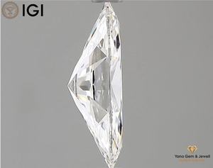 Diamante Cultivado en Laboratorio CVD de 1.00 Quilates, Color E, Claridad VVS1, con Certificado IGI, Corte Marquesa, para Anillo de Compromiso de Diseñador - Product Image 6