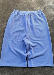 GENERSA SPORTS Pantalon homme jaune taille haute en coton mi-lourd infroissable, coupe large, avec cordon de serrage, style urbain, devant plissé - Product Image 3