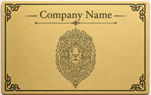 Cartes de visite en laiton personnalisées, gravées, avec logo de l'entreprise, luxe, or - Product Image 2