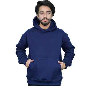 Sudadera con capucha para hombre de algodón y elastano, personalizada con estampado, tejida, estilo vintage, lavada, azul marino, con cremallera completa, oversize - Product Image 6