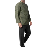 Blouses de Chef pour Adultes en Twill, Uniformes de Cuisine Ajustables pour Hommes, Restaurant, Hôtel, Café, Boulangerie et Personnel de Restauration