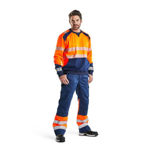 Sudaderas de Seguridad de Alta Visibilidad con Mangas Largas, Sudadera de Seguridad Naranja de Manga Larga, Sudaderas de Alta Visibilidad con Logotipo Personalizado - Product Image 5