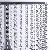 Silberner Atemberaubender Aluminium-Kronleuchter Hochzeit Geburtstag Party Schüssel Dessert Kuchenständer 30 cm Hoch Handgefertigt Ungiftig