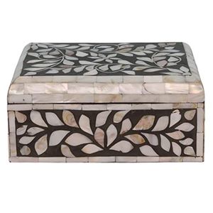 Luxurious Mother of Pearl <b>Box</b> Handmade Decorative Jewelry Holder Elegant <b>Trinket</b> Storage Container Premium Home Interior Gift - Product Image 5