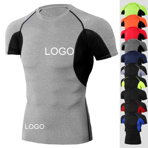 T-shirt de sport à manches courtes pour homme avec logo personnalisé, à séchage rapide, en polyester, pour le surf, la natation, le MMA, le BJJ, le Jiu Jitsu - Product Image 2