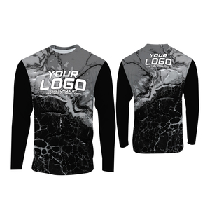 Camiseta Deportiva de Manga Larga Unisex de Primera Calidad, Color Sólido, Secado Rápido, Poliéster Estampado, UPF 50+, Transpirable, para Pesca, Personalizable - Product Image 5