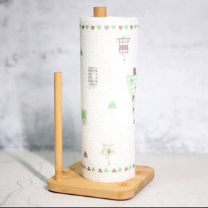 Modern Solid Wood <b>Paper</b> Towel Holder Eco-Friendly <b>Kitchen</b> Roll Stand With Weighted Base Modern Tissue For Home Restaurant Decor - Product Image 5