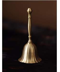 Campana de Mano Tradicional India de Latón para Puja, Aarti, Rituales, Oraciones, Accesorio Decorativo para Templo - Product Image 4