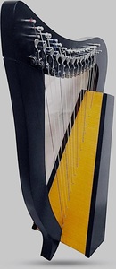 12 <b>Strings</b> Solid Wood Traditional Harp, With Free Carry bag & Tuning Key Wrench 12 <b>Strings</b> Rosewood Irish Celtic Style with Bag - Product Image 3