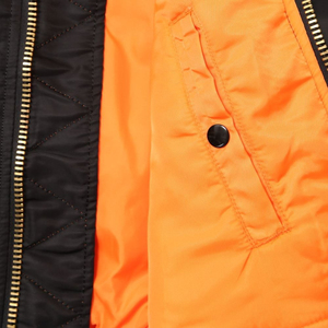 Men's Dark Green Bomber Jacket Zipper Closure Stand Collar Casual Windproof Polyester Nylon Shell Regular Fit Autumn Wear - Product Image 6