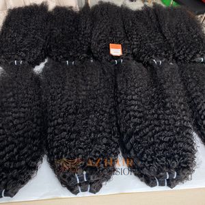 Prix d'usine en gros Birman Curly Trame Extensions de cheveux Remy Cheveux humains vietnamiens naturels noirs longue longueur bruts non traités - Product Image 5