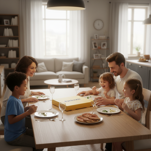 กล่องพิซซ่าพิมพ์ลายตามสั่ง บรรจุภัณฑ์ส่วนตัวสำหรับร้านพิซซ่าและร้านอาหาร บริการจัดส่งอาหาร - Product Image 5