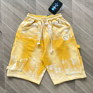 Pantalones Cortos de Algodón con Botones a Presión para Hombre y Mujer, Deportivos, Casuales, de Estilo Urbano, Vintage, Desgastados, Transpirables y de Secado Rápido - Product Image 2