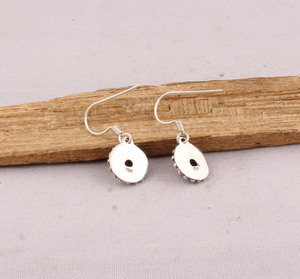 Handmade <b>Red</b> Jasper Water Drop Dangle <b>Earrings</b> 925 Sterling Silver Vintage Engagement Gift - Product Image 4