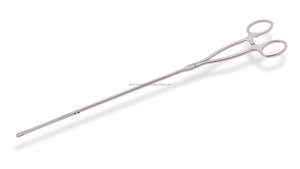 Pinces à griffes VATS en acier inoxydable de haute qualité, droites, 11 mm, mâchoires oblongues dentelées, tige de 5 mm, WRatchet 9''/23 cm - Product Image 2