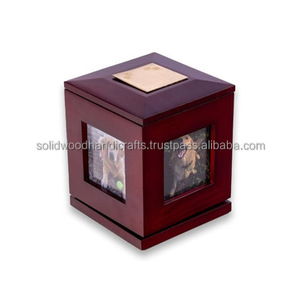 Handmade Funeral Wooden <b>Urn</b> <b>for</b> Pet <b>Ashes</b> Wood Cremation <b>Urns</b> <b>for</b> Cat and <b>Dog</b> <b>Ashes</b> - Product Image 1