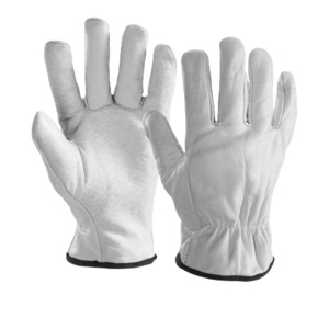 Heavy Duty Cowhide Grain Leather Driver <b>Gloves</b> Industrial Safety Hand Protection Anti-Cut Function Soft Comfortable Construction - Product Image 2