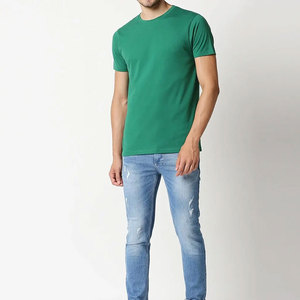 ราคาขายส่ง เสื้อยืดเปล่า OEM รับสกรีนโลโก้ ออกแบบเอง ผ้าฝ้าย 100% เสื้อยืดผู้ชายแบบเรียบ - Product Image 5