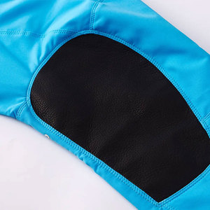 Pantalon de motocross bleu pour homme, best-seller, avec empiècements noirs, logo personnalisé, respirant, coupe-vent, séchage rapide, pour toutes les saisons. - Product Image 4