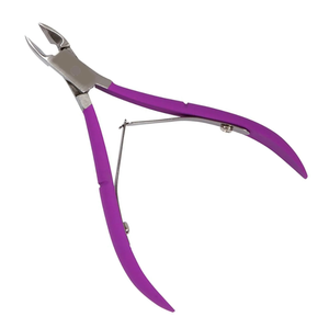 Cortacutículas de Acero Inoxidable Rosa, con Abertura de Mandíbula Ancha, Cuchilla Curva, Duradero, Resistente al Agua, Extremadamente Afilado - Product Image 1