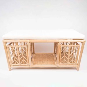 Meuble à chaussures en rotin naturel, étagères à bas prix pour salon ou bureau, organiseurs de rangement - Product Image 1