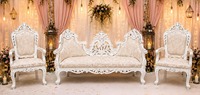 Panneaux en cuir de luxe pour décoration de scène de mariage, décoration de coulisses de mariage, panneaux en cuir capitonnés, canapé de mariage britannique et asiatique