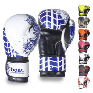 Gants de boxe à sublimation avec design imprimé haute intensité, protection rembourrée pour les mains et fermeture de poignet réglable - Product Image 1