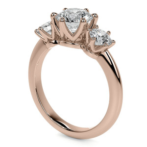 แหวนทองคำแท้ 14k/18k ประดับเพชรแล็บโกรว์ 3 เม็ด ดีไซน์สวยหวาน สำหรับผู้หญิง เหมาะสำหรับเป็นแหวนหมั้นและแหวนวันครบรอบแต่งงาน ได้รับการรับรองจาก IGI - Product Image 3