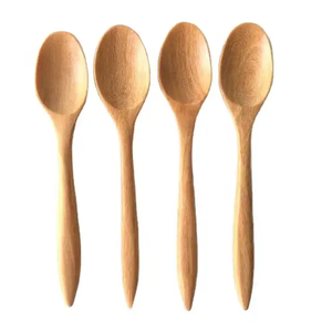 Ensemble de cuillères de service en bois écologiques plaqué or, faites à la main, en bois d'acacia, de manguier et de teck, style bohème, ustensiles de cuisine, finition miroir - Product Image 3