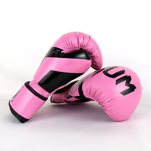 Guantes de boxeo oficiales unisex de alta calidad con logotipo personalizado, de cuero PU, con cierre de gancho y bucle, de medio dedo. - Product Image 4