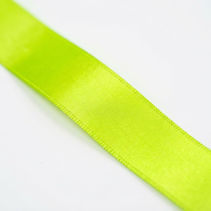 Cinta de Satén Verde Neón Chartreuse de 12 mm, de una Sola Cara, 100% Poliéster, Resistente al Encogimiento, 10 Rollos x 8 Metros, para Regalos Escolares - Product Image 1