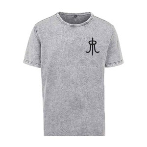 T-shirt respirant Bigwood Sports pour homme, 100 % coton tricoté, col rond, coupe classique, manches régulières, grammage lourd 180g, couleur unie, style Hip Hop - Product Image 4