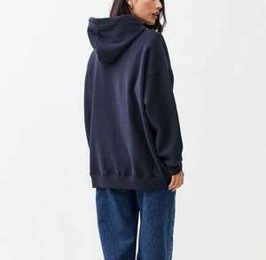 Vente chaude : Sweat-shirts à capuche pour femmes, coupe décontractée, épaules tombantes, brodés, couleur café, personnalisables, vente en gros, pour l'hiver, à prix d'usine bas - Product Image 4