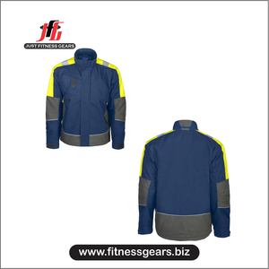 Customized Outdoor Construction Work <b>Men's</b> Safety <b>Jacket</b> with Protective Pockets Wholesale Canvas Canvas Work Wear for <b>Men</b> - Product Image 2