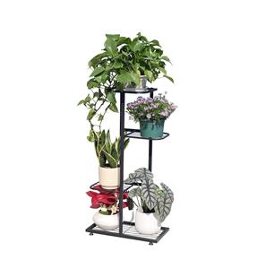 Support de plantes en fer à plusieurs niveaux, fabriqué par un fabricant OEM, avec une disposition spacieuse, adapté à l'organisation efficace des plantes dans les petits espaces. - Product Image 3