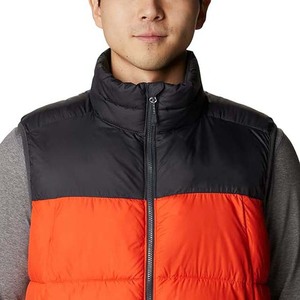 Gilet d'hiver pour homme de haute qualité, personnalisé, col montant, imperméable, en toile, réversible, respirant, sans manches - Product Image 4
