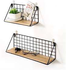 Estante de pared nórdico simple para sala de estar, estantería de metal y hierro con características decorativas de India Home Decor - Product Image 3