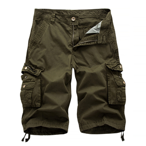Wholesale Men's Cotton Chino Shorts Fashionable Knee-Length Summer Outdoor Wear with Solid Pattern Customizable OEM Service - Product Image 5