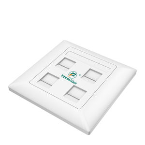 OEM Customized 86-Type White Faceplate <b>Wall</b> <b>Plate</b> Socket Single Port Dual Ports 4 Ports RJ45 Keystone Jack Modular Socket Panel - Product Image 3