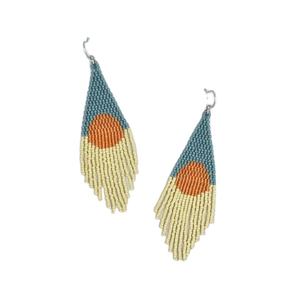 Pendientes bordados con cuentas elegantes Pendientes de cuentas bordadas Pendientes de bordado con cuentas hechos a mano Personalizar completamente - Product Image 1