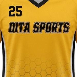 Ensemble d'uniformes de lacrosse jaunes unisexes en polyester, coupe athlétique, maillot et short légers, tenue de sport d'équipe pour les matchs - Product Image 5