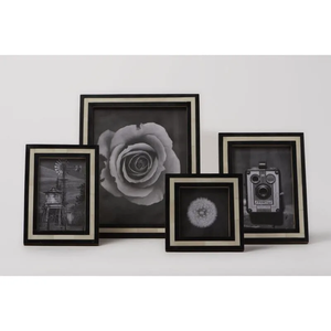 Intricate White Bone Inlay <b>Frame</b> Stylish Creative Wooden Display Artisan Handmade Lightweight Resin <b>Frame</b> Customized Logo Made - Product Image 6