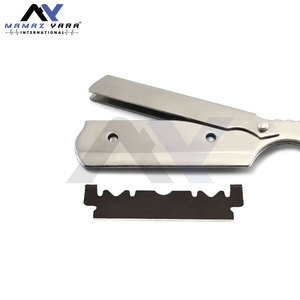 Vintage Barber Razors Wooden Handle <b>Swing</b> Blade Shavette Salon Use Classic Straight Razor Custom Logo OEM Branding Barber Tool - Product Image 5