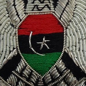 Parche Bordado Personalizado con Diseño de Bandera y Alas con Cuentas, Insignia Cosida para Prendas - Product Image 5