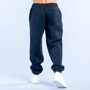 Vêtements de sport de qualité supérieure, logo imprimé, pantalon de jogging pour hommes, couleur bleue personnalisée, avec poches latérales - Product Image 4