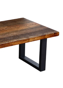 2025 mode élégant Antique noir Table basse mangue bois haut métal pieds fabriqué industriel Wabi-sabi poli pour vivre - Product Image 5