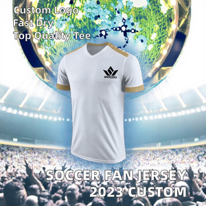 Camiseta de Fútbol de Manga Corta con Cuello en V Verde para Niños, Diseño Estampado, Absorbente de Humedad, Poliéster, Ajuste Atlético, Diseño a Rayas, Personalizable para Equipos - Product Image 3