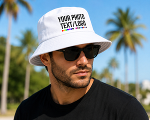 Wholesale Unisex Fashion Custom Embroidery Logo Poplin/Velour Cotton Bucket Hat - Product Image 3